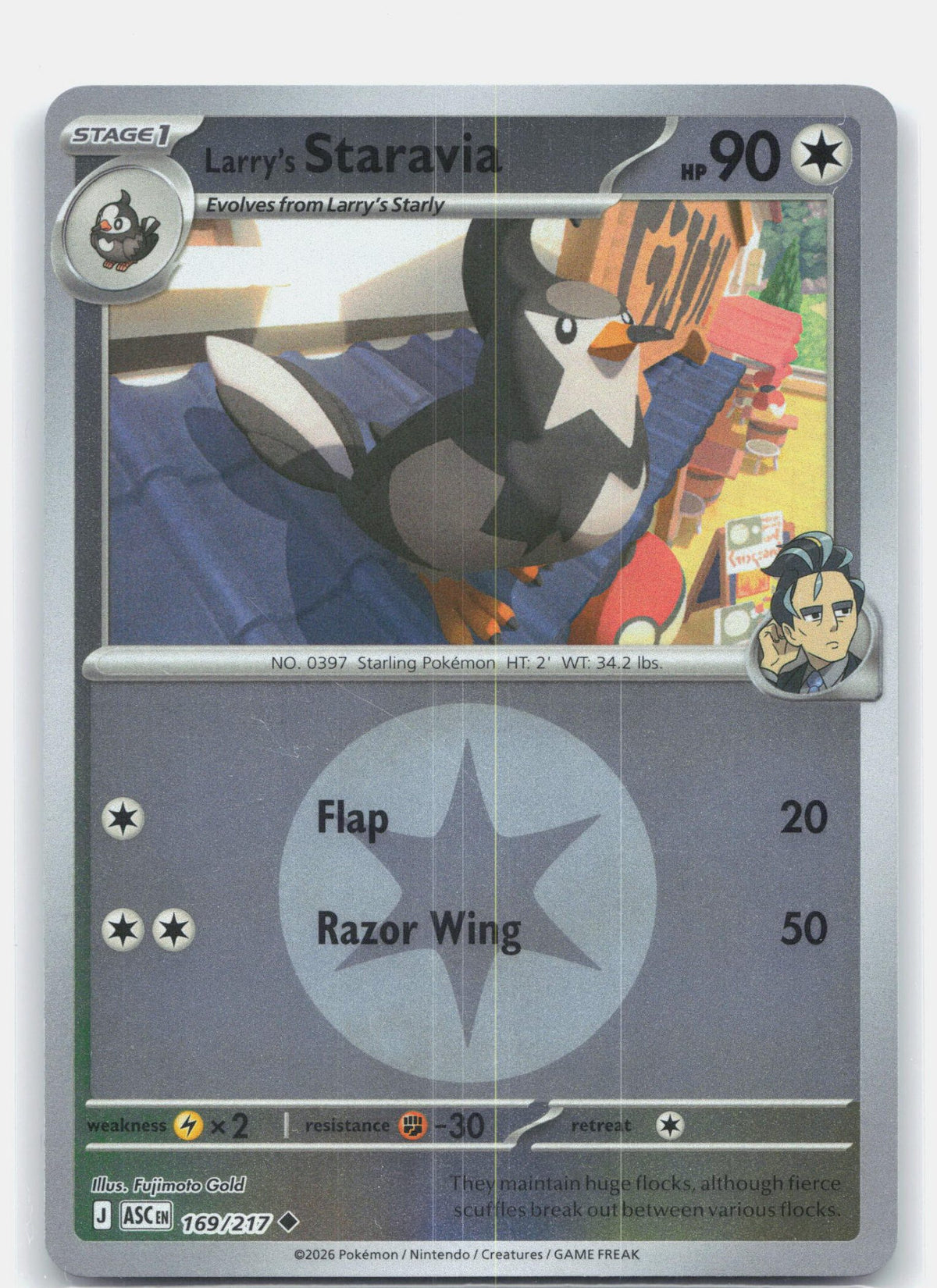 Larry's Staravia (Energy Symbol Pattern) | Near Mint