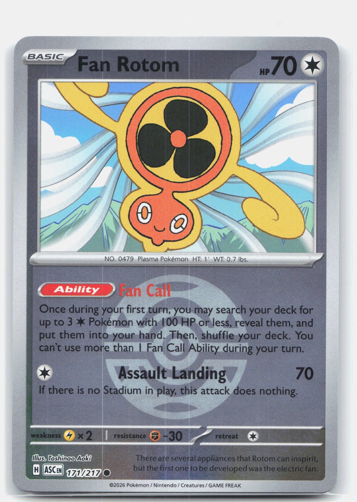 Fan Rotom - 171/217 (Dusk Ball) | Near Mint