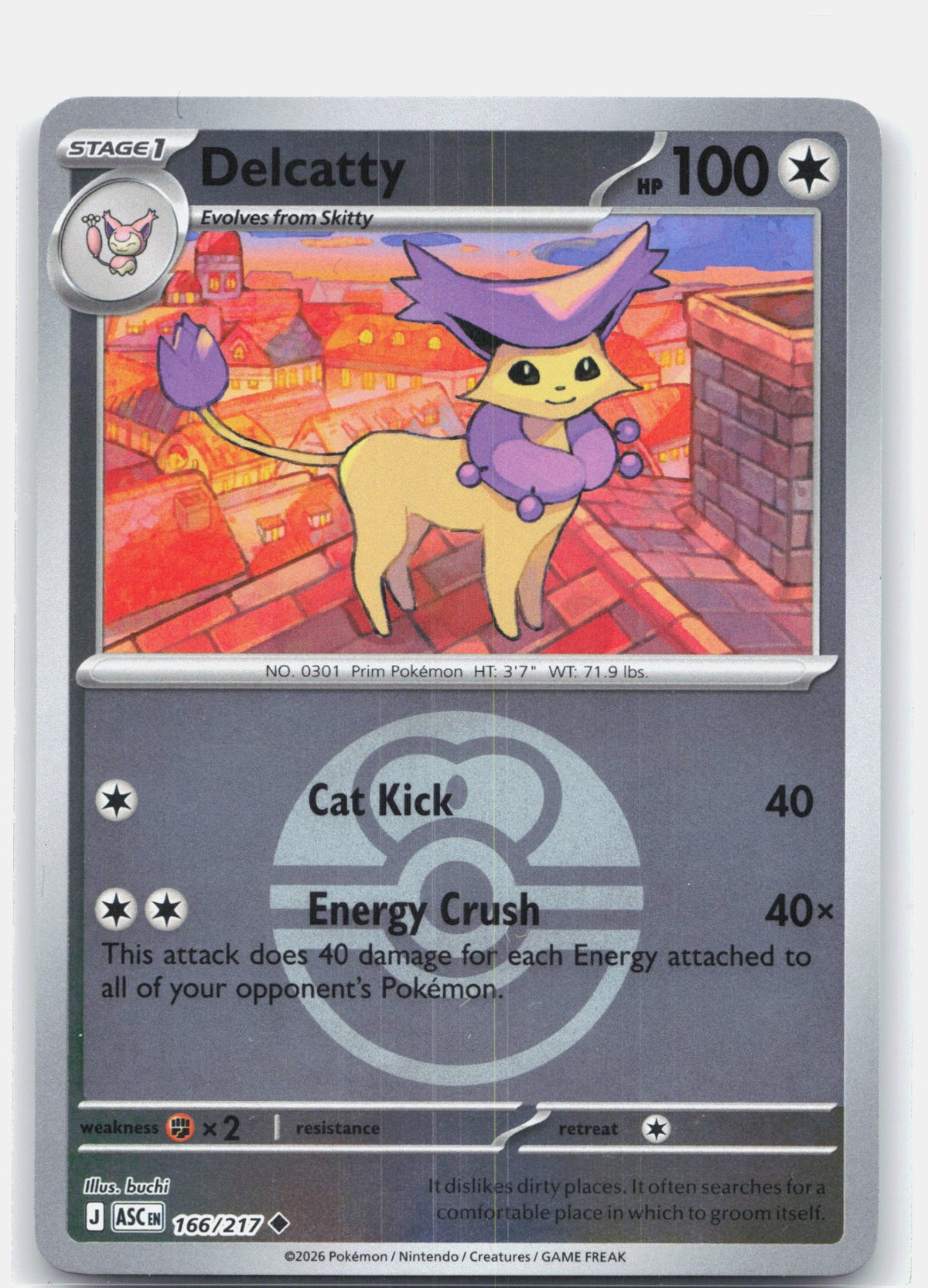 Delcatty (Love Ball) | Near Mint