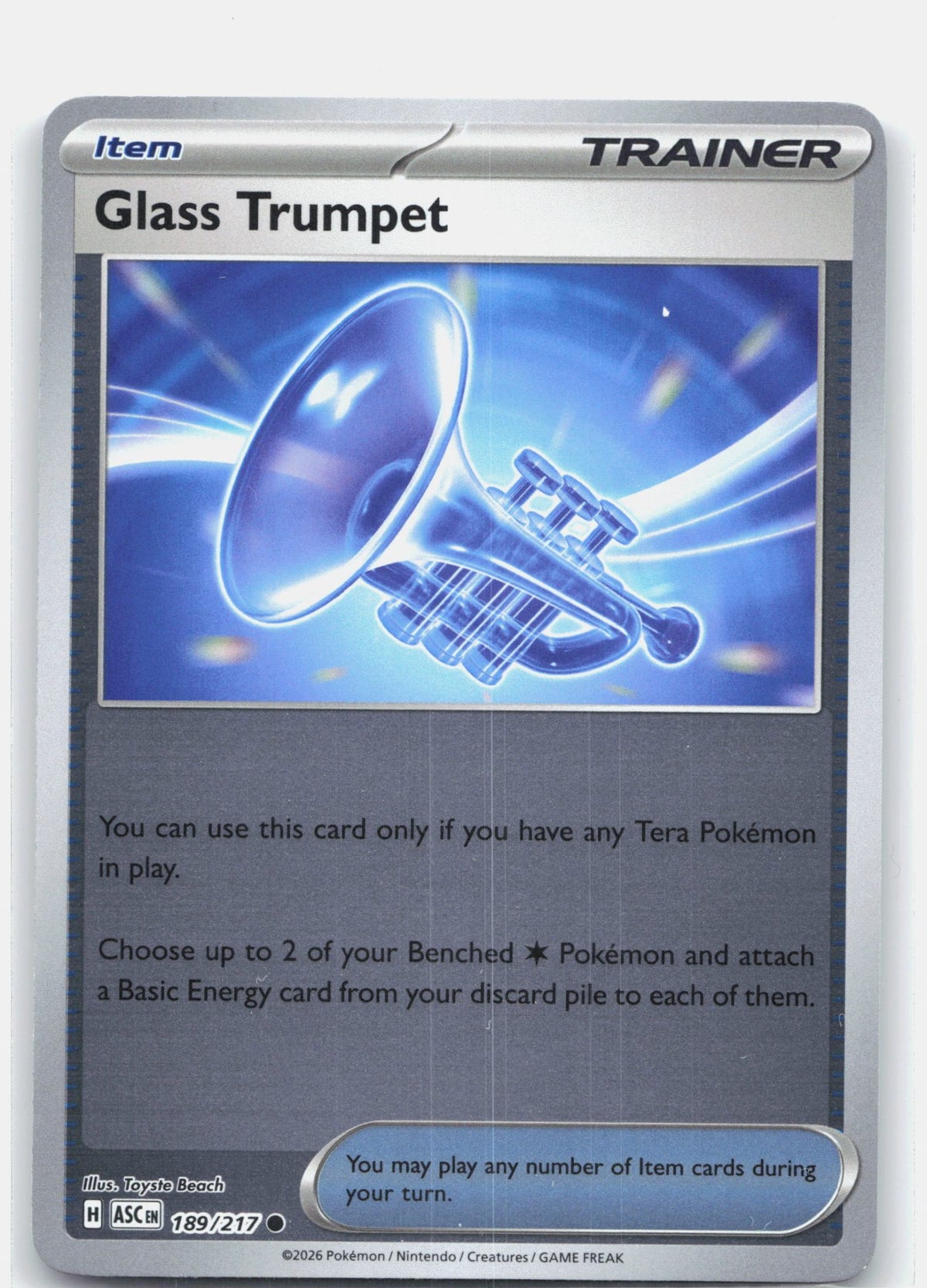 Glass Trumpet - 189/217 | Near Mint