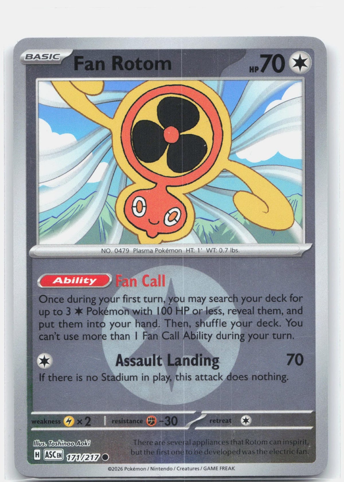 Fan Rotom - 171/217 (Energy Symbol Pattern)