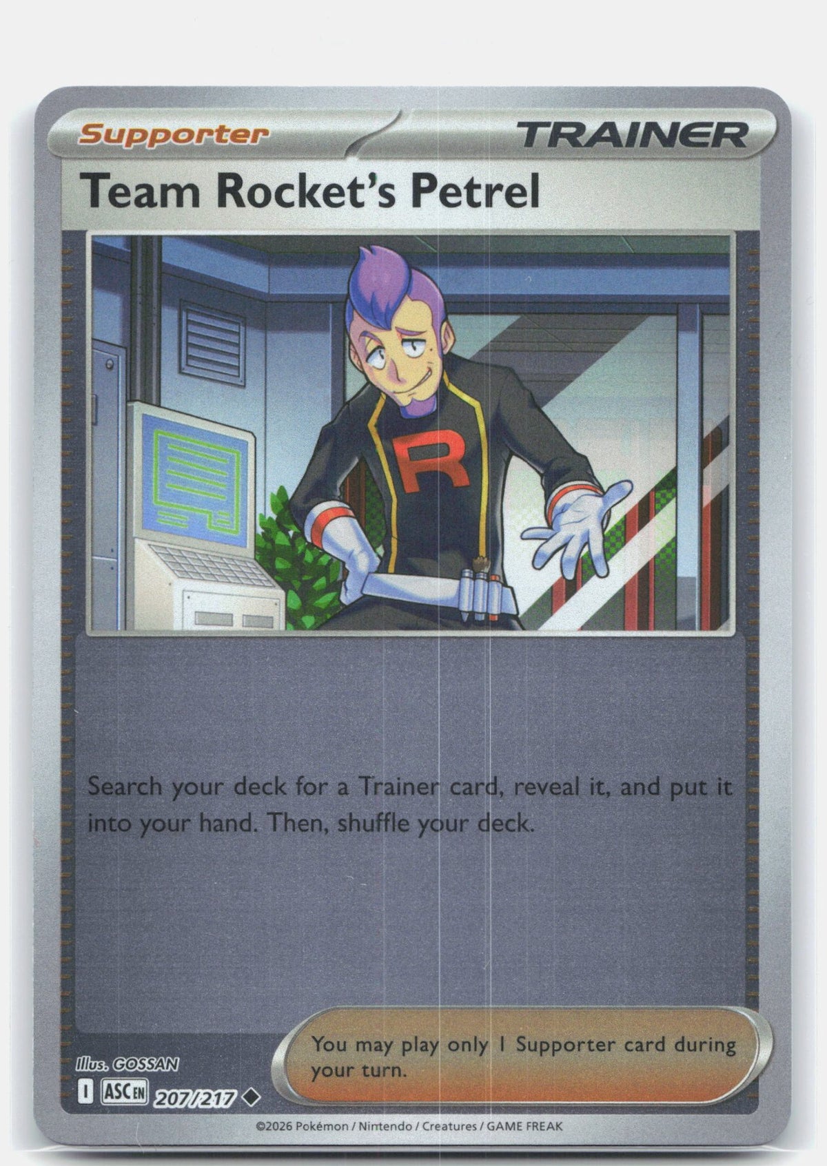 Team Rocket's Petrel 207 (Reverse Holofoil) - ME: Ascended Heroes