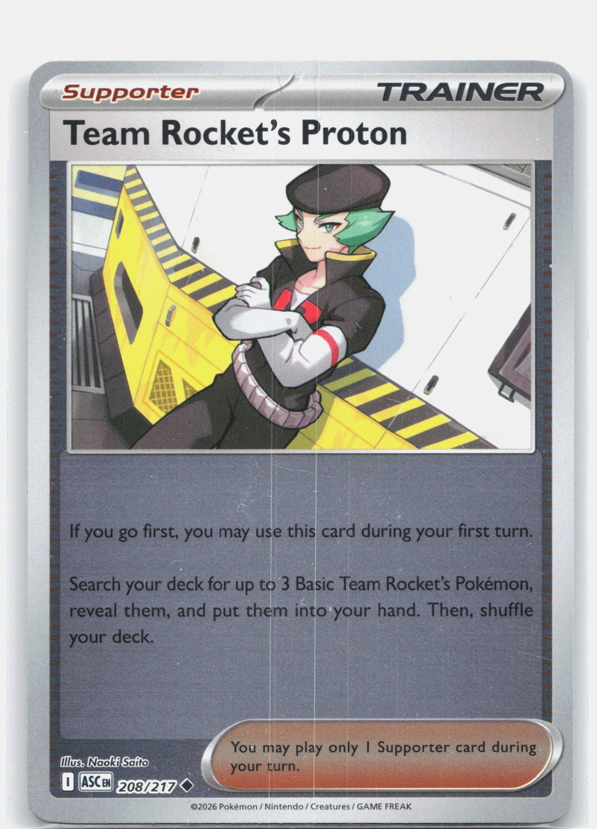 Team Rocket's Proton 208 (Reverse Holofoil) - ME: Ascended Heroes