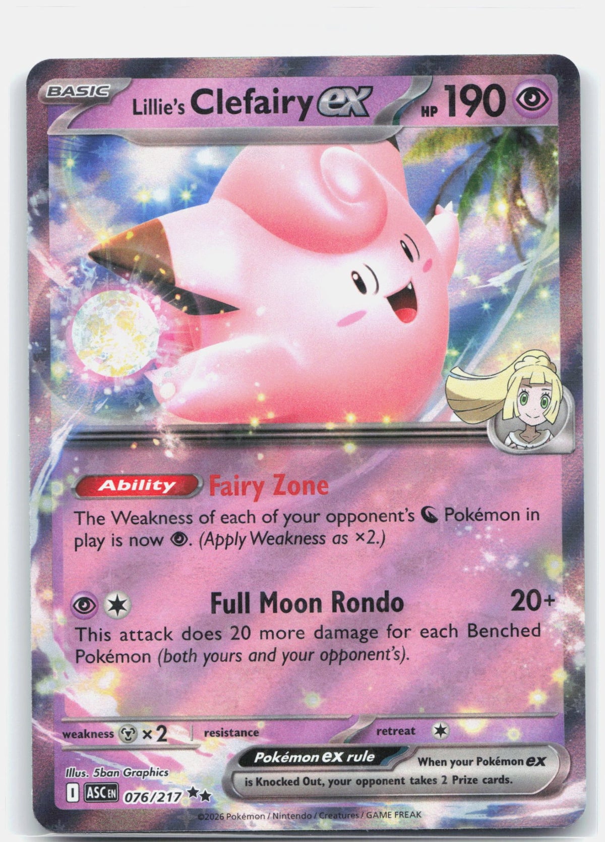 Lillie's Clefairy ex - 076/217