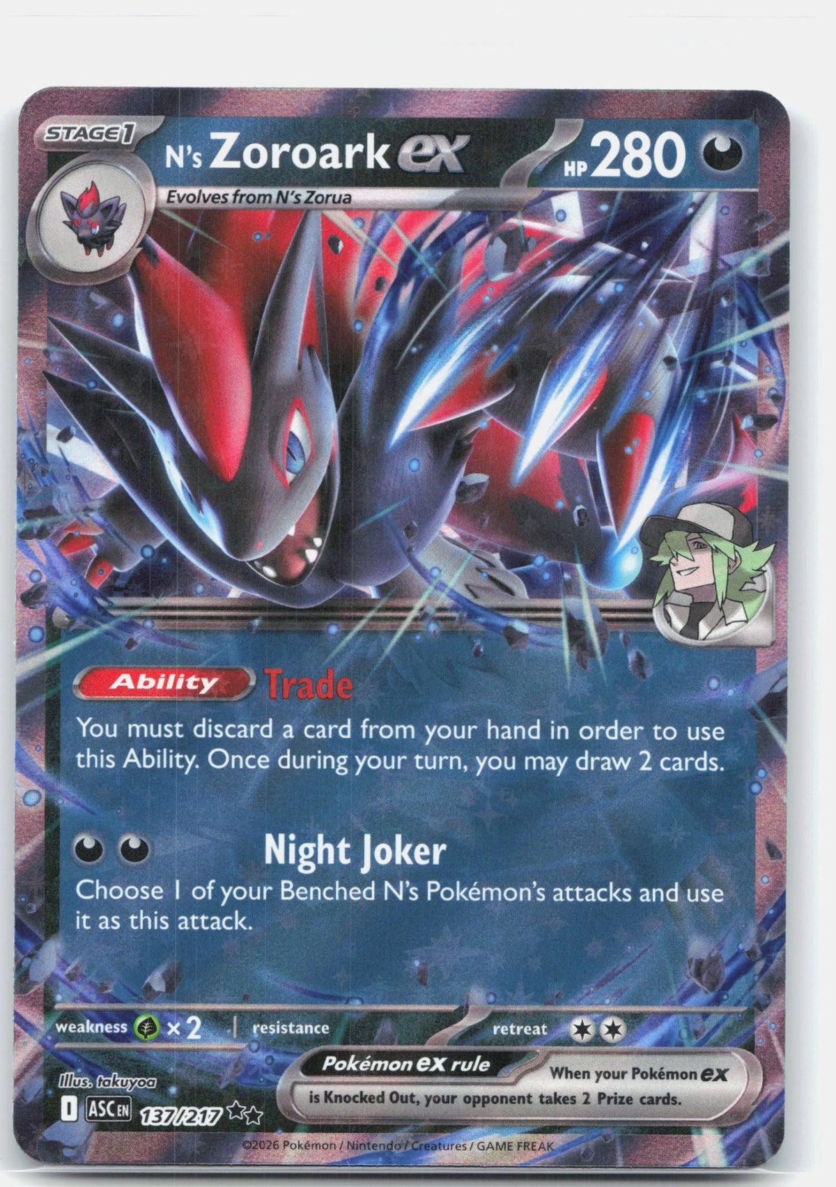 N's Zoroark ex - 137/217