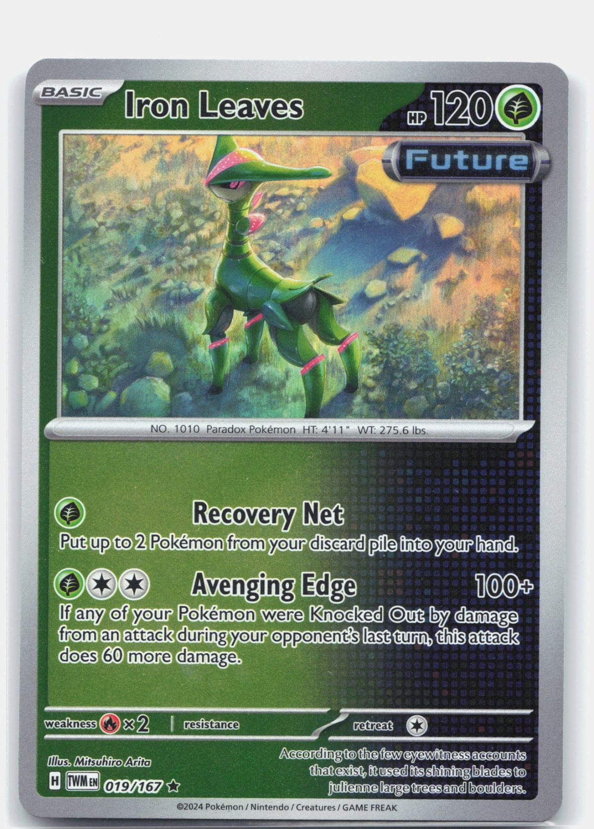 Iron Leaves 019 (Reverse Holofoil) - SV06: Twilight Masquerade