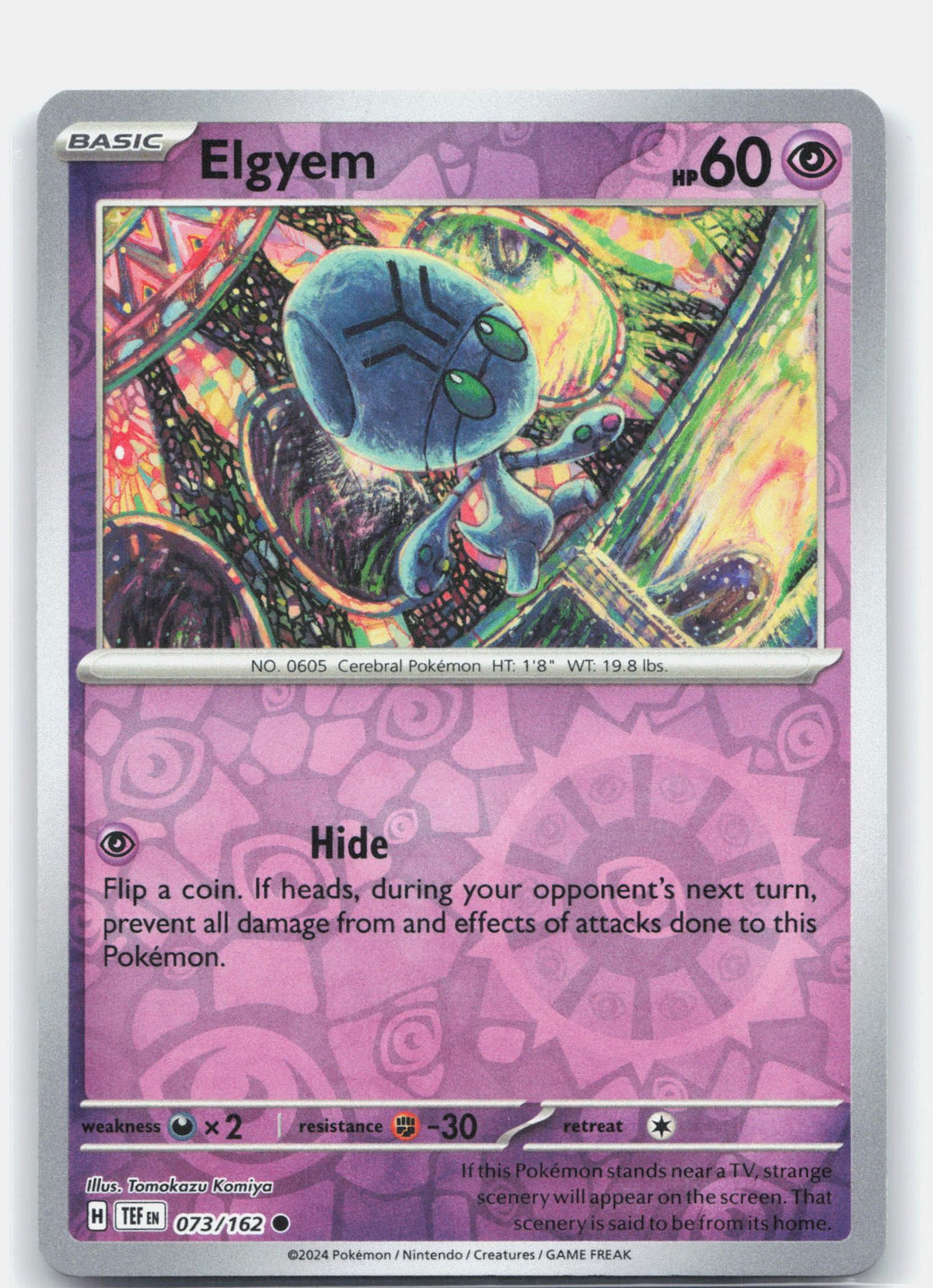 Elgyem 073 (Reverse Holofoil) - SV05: Temporal Forces
