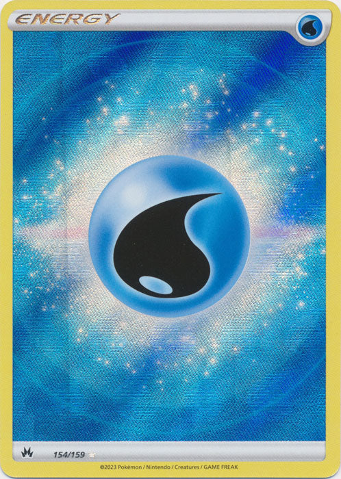 Water Energy 154/159 (Texture Full Art) - Crown Zenith Pokesingles