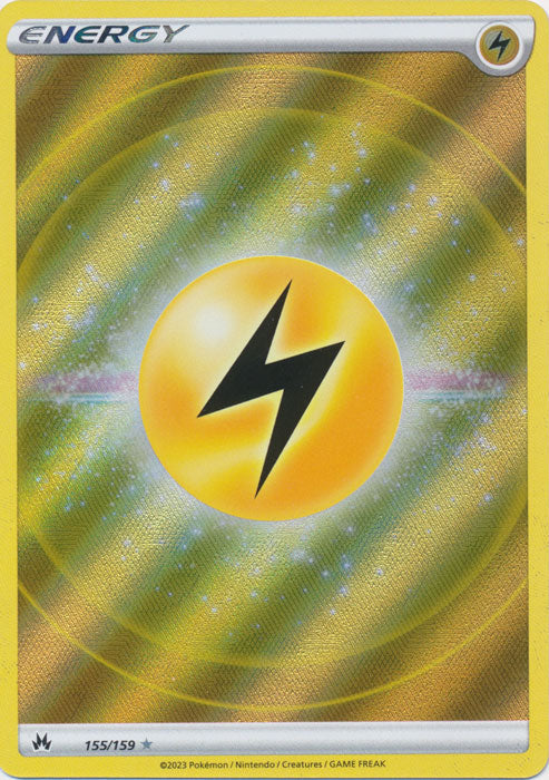 Lightning Energy 155/159 (Texture Full Art) - Crown Zenith Pokesingles