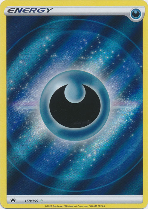 Darkness Energy 158/159 (Texture Full Art) - Crown Zenith Pokesingles