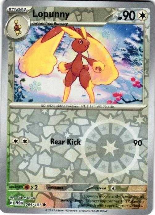 Lopunny Reverse Holo 084 Pokesingles