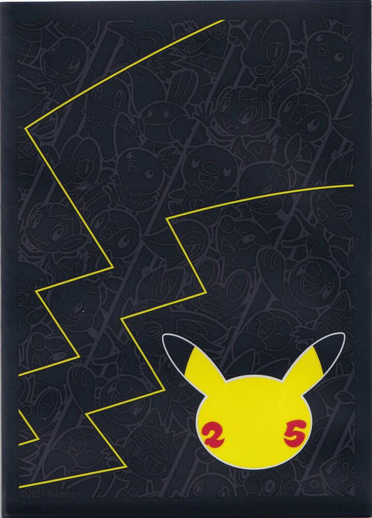 Pokemon TCG: Celebrations Elite Trainer Box Card Sleeves - 25 Pikachu (65 Pack) - Pokemon International Card Sleeves Pokesingles