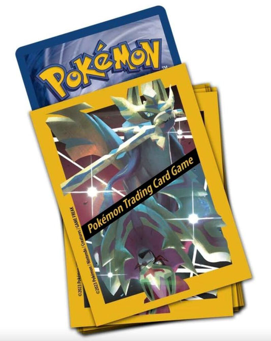 Pokemon TCG: Crown Zenith Premium Figure Collection Card Sleeves - Shiny Zacian & Zamazenta (65-Pack) - Pokemon International Card Sleeves Pokesingles