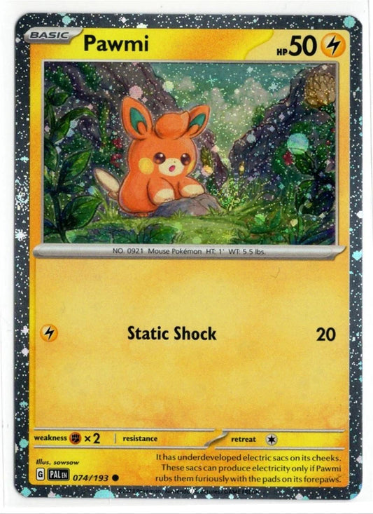Pawmi Cosmos Holo 074 - Paldea Evolved Pokesingles