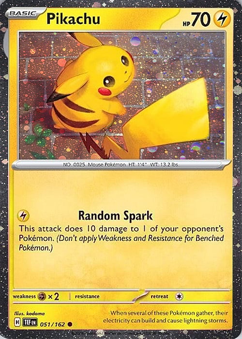Pikachu 051 Cosmos Holo - Temporal Forces Pokesingles